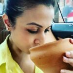 Koel Mallick Instagram - Rubbing off my milk moustache my Sunday gets sunnier with a phataphati lassi with a thick layer of malaiiiii which I invariably ask them to double up🤩💃😋😙😜 #sunday #sundayfunday #happiness #koelকথা