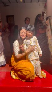 Koel Mallick Instagram - শুভ সপ্তমী 😊🙏 #metadurgapujasquad @durgapuja2023