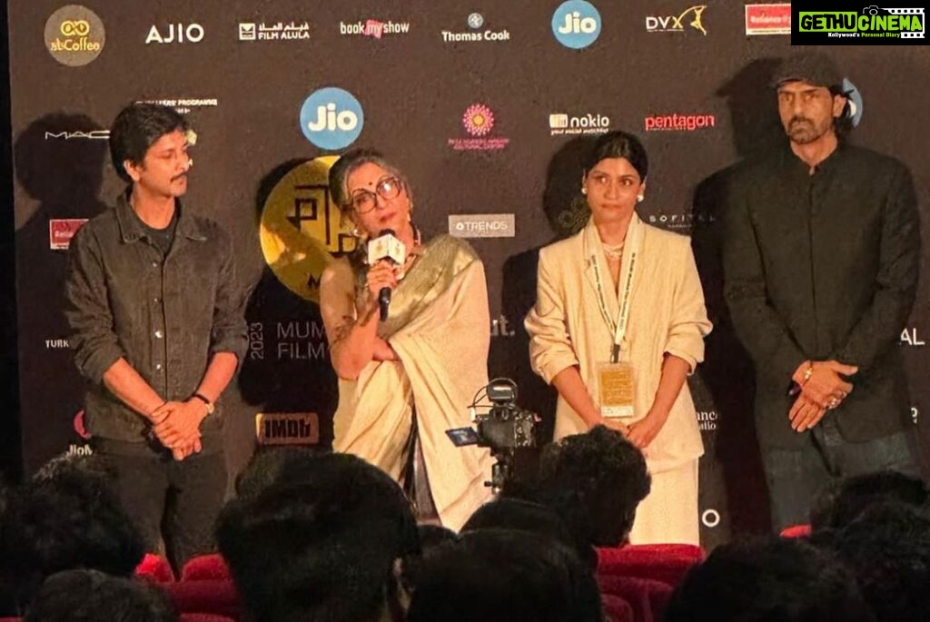 Konkona Sen Sharma Instagram - At the first screening of The Rapist in Mumbai! @mumbaifilmfestival @applausesocial @senaparna9 @rampal72 @tanmaydhanania