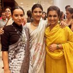 Konkona Sen Sharma Instagram – At the @mumbaifilmfestival opening night with favourite people @tillotamashome and @amrutasubhash wearing another favourite @anavila_m 
HMU: @nimishashah210 @tenzinseldon_____ 
Photos: @rishabhkphotography
