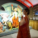 Koushani Mukherjee Instagram - Maa 🙏🙏 #durgapuja #metadurgapujasquad #instagram