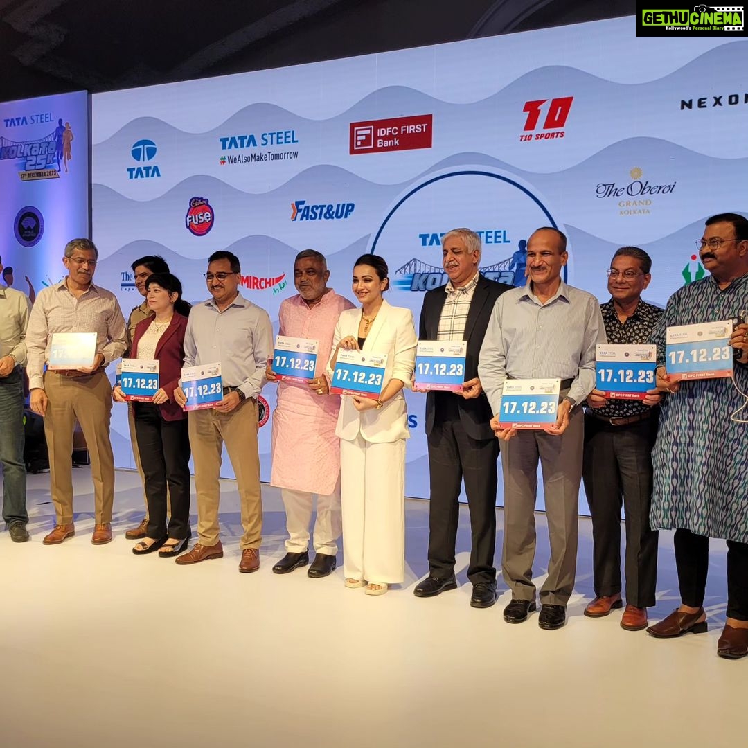 Koushani Mukherjee Instagram - I am Extremely Honoured Grateful and Thrilled to Announce My Association with @tskolkata25 as the Face Of their Humongous Event 2023. Sharing Some Moments From The Announcement Event!! Will See You All On 17 Dec 2023 ♥️