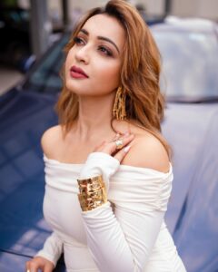 Koushani Mukherjee Instagram - With White She Seems To Glow In The Moonlight 🌟