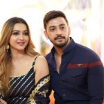 Koushani Mukherjee Instagram - Late Post 🌸Saptami Moments 🌸 With @bonysengupta
