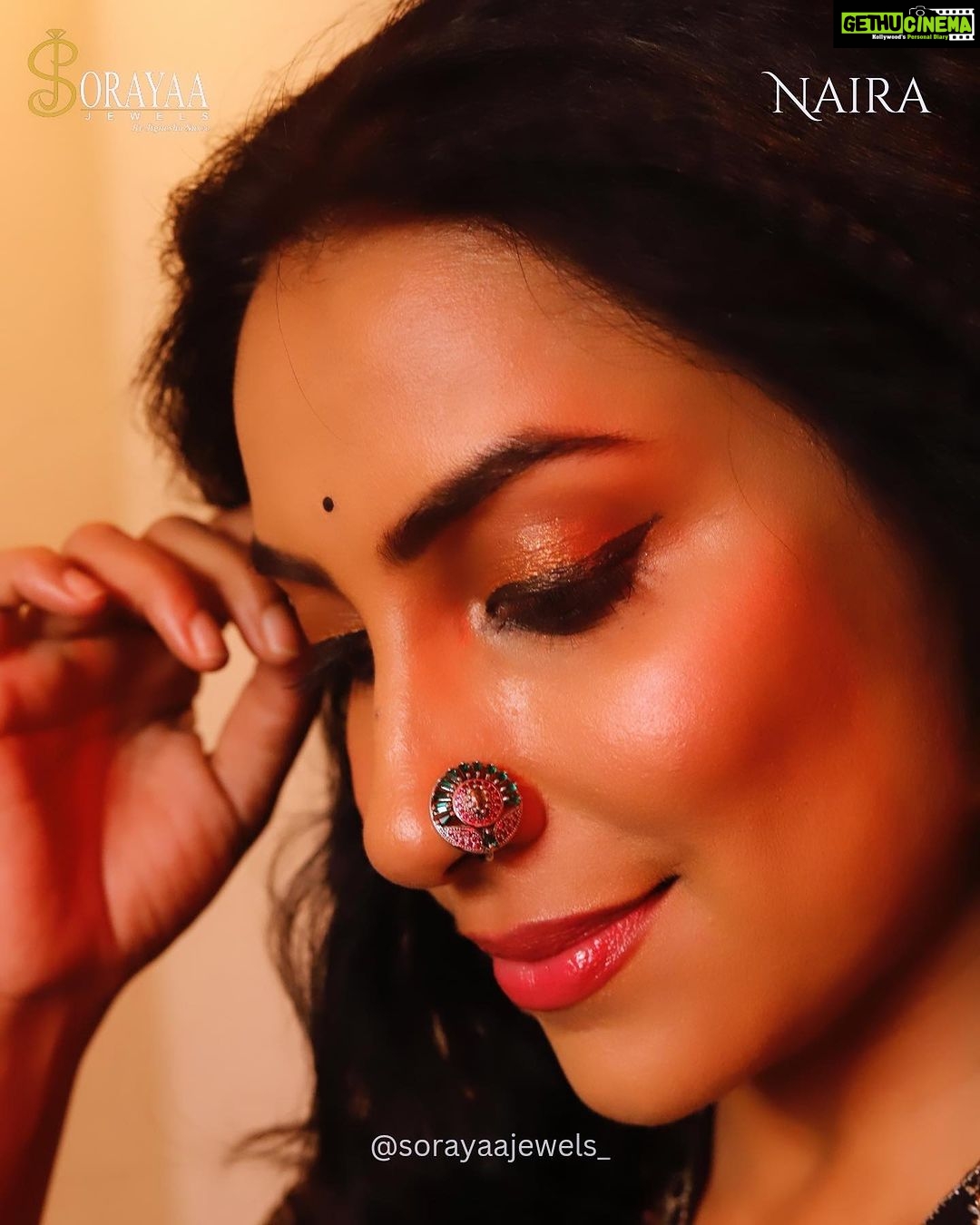 Kranti Redkar Instagram - Sorayaa Jewels gleefully announces collection ✨ *A Small Treasure: Nathani* ✨a timeless source of Elegance and Grandauer paired with our everlasting Beauty Kranti Redkar Wankhede. Comprising of Six Pieces of Magnificence: 1. Gul 2. Niharika 3. Hridika 4. Ruhi 5. Naira 6. Medhini that are Meticulously Designed in 22k Silver (916) with High quality coloured stones in precision that are sweat and tarnish proof incarnated with values that are carried on for Ages and Beauty that it holds is Eternal. The Meenakari designs on Niharika, Hridika and Ruhi have set the new standards of traditions ✨💫🧿 Shop from Sorayaa, where versatility lies in every piece of jewellery your own and adorn💎 📸 : @vilas__000 Styling : @saileerajpurenagane Nathani : @sorayaajewels_ Hair : @reshmachaugule2511