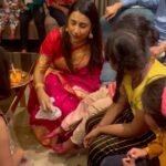 Kranti Redkar Instagram - Kanya pujan at our home , we pray to our Maa Durga to take care of us and gives us strength to fight all kinds of evil the ones inside us as well as our. Ani tumha Sarwanna Dasryachya shubhechha 🙏🙏