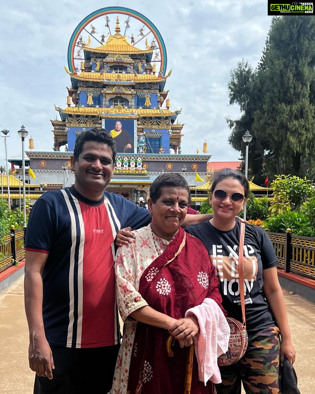 Krishna Praba Instagram - Golden Temple, the Namdroling Monastery was established by Drubwang Padma Norbu Rinpoche in 1963. This is the largest teaching center of Nyingmapa, a lineage of Tibetan Buddhism, in the world. #rimpoche #budhism #tibet . . . #coorge #rimpoche #travel #tourism #trip #destination #budhism Golden Temple,Kushal Nagar
