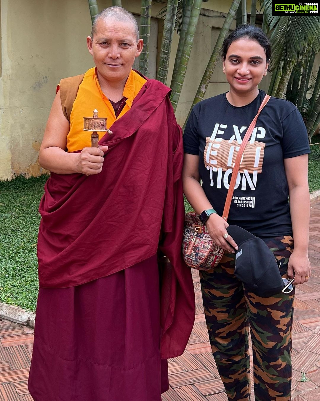 Krishna Praba Instagram - Golden Temple, the Namdroling Monastery was established by Drubwang Padma Norbu Rinpoche in 1963. This is the largest teaching center of Nyingmapa, a lineage of Tibetan Buddhism, in the world. #rimpoche #budhism #tibet . . . #coorge #rimpoche #travel #tourism #trip #destination #budhism Golden Temple,Kushal Nagar