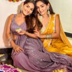 Kritika Sharma Instagram - Sparkly Diwali 🪔✨ Outfit @neerusindia Styled @nehaadhvikmahajan #diwali #diwali2023 #saree #purplesaree #celebration Mumbai, Maharashtra