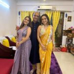 Kritika Sharma Instagram - Diwali Celebrations ✨ love light and laughter from us to you! Happy Diwali 🪔 #diwali #diwali2023 Mumbai, Maharashtra