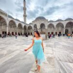 Kritika Sharma Instagram – Tourists Spots to visit in Istanbul Part – 2 
1.  Blue Mosque 
2.  Seven Hills restaurant – they let you feed the birds and you can see blue mosque and Hagia Sofia as well so do visit 
3.  Grand Bazaar – For shopping and bargaining is must ! 
4.  Topkapi Palace 
5.  Galata Tower 
6.  Suleymainiye Mosque
7.  Taksim Street 
8.  Baklava and Turkish Tea 
9.  Kumpir – potato filled with veggies and sauces a famous street food for vegetarians 
10. The famous St Sebastian cake at Galata Tower! 
 
Comment below if you have any questions ! 
Outfit Details
Blue dress @thesushclothing 
Orange dress @label.taikee 
Styled by @_vaishnavii.3011 

#turkey #istanbul #2023 
#touristsplacesinistanbul #travel #tourist Istanbul, Turkey