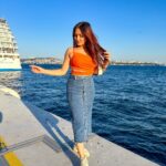 Kritika Sharma Instagram - GALATA PORT , Istanbul ❤️ This is on the European side of Istanbul filled with lots of hotels with the view of the sea and the Bosphorus bridge and KARAKOY - a street with colourful cafés and food ! Skirt - @a_trolley_ofclothes Galata port