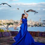 Kritika Sharma Instagram - Khaabon Ke Prinday! Shot @teras.istanbul #istanbul #turkey #bluegown #photoshoot #birds #travel Istanbul, Turkey