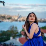 Kritika Sharma Instagram - Khaabon Ke Prinday! Shot @teras.istanbul #istanbul #turkey #bluegown #photoshoot #birds #travel Istanbul, Turkey