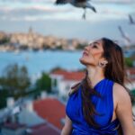 Kritika Sharma Instagram - Khaabon Ke Prinday! Shot @teras.istanbul #istanbul #turkey #bluegown #photoshoot #birds #travel Istanbul, Turkey