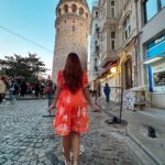 Kritika Sharma Instagram – Tourists Spots to visit in Istanbul Part – 2 
1.  Blue Mosque 
2.  Seven Hills restaurant – they let you feed the birds and you can see blue mosque and Hagia Sofia as well so do visit 
3.  Grand Bazaar – For shopping and bargaining is must ! 
4.  Topkapi Palace 
5.  Galata Tower 
6.  Suleymainiye Mosque
7.  Taksim Street 
8.  Baklava and Turkish Tea 
9.  Kumpir – potato filled with veggies and sauces a famous street food for vegetarians 
10. The famous St Sebastian cake at Galata Tower! 
 
Comment below if you have any questions ! 
Outfit Details
Blue dress @thesushclothing 
Orange dress @label.taikee 
Styled by @_vaishnavii.3011 

#turkey #istanbul #2023 
#touristsplacesinistanbul #travel #tourist Istanbul, Turkey