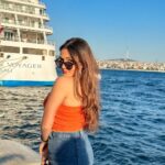 Kritika Sharma Instagram - GALATA PORT , Istanbul ❤️ This is on the European side of Istanbul filled with lots of hotels with the view of the sea and the Bosphorus bridge and KARAKOY - a street with colourful cafés and food ! Skirt - @a_trolley_ofclothes Galata port