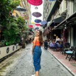 Kritika Sharma Instagram - GALATA PORT , Istanbul ❤️ This is on the European side of Istanbul filled with lots of hotels with the view of the sea and the Bosphorus bridge and KARAKOY - a street with colourful cafés and food ! Skirt - @a_trolley_ofclothes Galata port