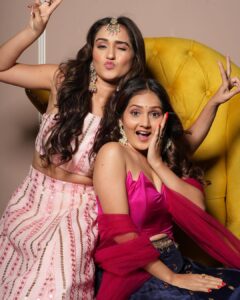 Kritika Sharma Instagram - Happy wala birthday my Princess 👸 
Omg you are growing so fast my lil sister 
Turning into a fine lady! Yet with the attitude of my chotu irritating brat ! I love you so much 
I admire your hard work your positivity towards life ! I will always always have your back my baby I wish you get everything you wish for and be the Kareena Kapoor you always wanted to be but you still are I think ! 
You are my rock my love … the more mature one between us and the more sensible I must say ! I wish you fly high in the sky of success and I will be the wind beneath your wings 
Thank you for always being there for me even when I felt you weren’t but you were there 
My forever best friend my forever partner in crime ! I love you my princess 
And Ya stop biting me now you are a lady now ! I wish you all the luck on this day MY THIKHI MIRCHI! 
Phoolo and phaalo 🍀 let’s partyyyyyyyyyy! 
@tanyasharma27 💓