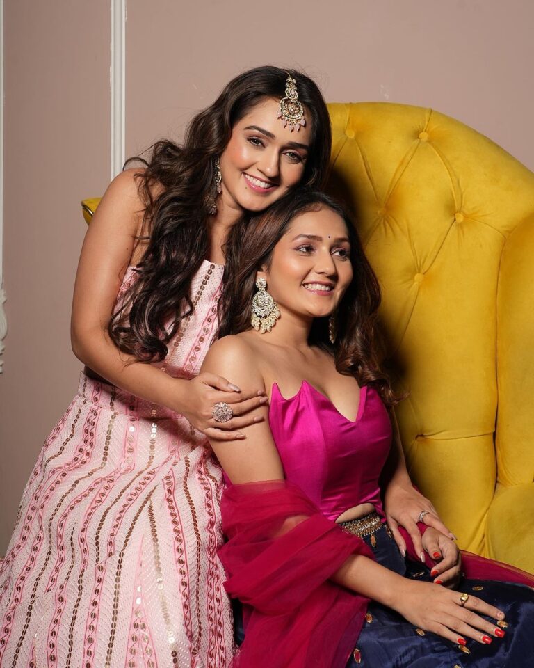 Kritika Sharma Instagram - Happy wala birthday my Princess 👸 Omg you are growing so fast my lil sister Turning into a fine lady! Yet with the attitude of my chotu irritating brat ! I love you so much I admire your hard work your positivity towards life ! I will always always have your back my baby I wish you get everything you wish for and be the Kareena Kapoor you always wanted to be but you still are I think ! You are my rock my love … the more mature one between us and the more sensible I must say ! I wish you fly high in the sky of success and I will be the wind beneath your wings Thank you for always being there for me even when I felt you weren’t but you were there My forever best friend my forever partner in crime ! I love you my princess And Ya stop biting me now you are a lady now ! I wish you all the luck on this day MY THIKHI MIRCHI! Phoolo and phaalo 🍀 let’s partyyyyyyyyyy! @tanyasharma27 💓 Mumbai, Maharashtra