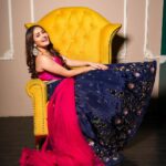 Kritika Sharma Instagram - Nazar na Lag Jaye jaanu ! Outfit @the_adhya_designer Studio @s3.mumbai Styled by @style.gramm_ MUA @hetals_brides Mumbai, Maharashtra