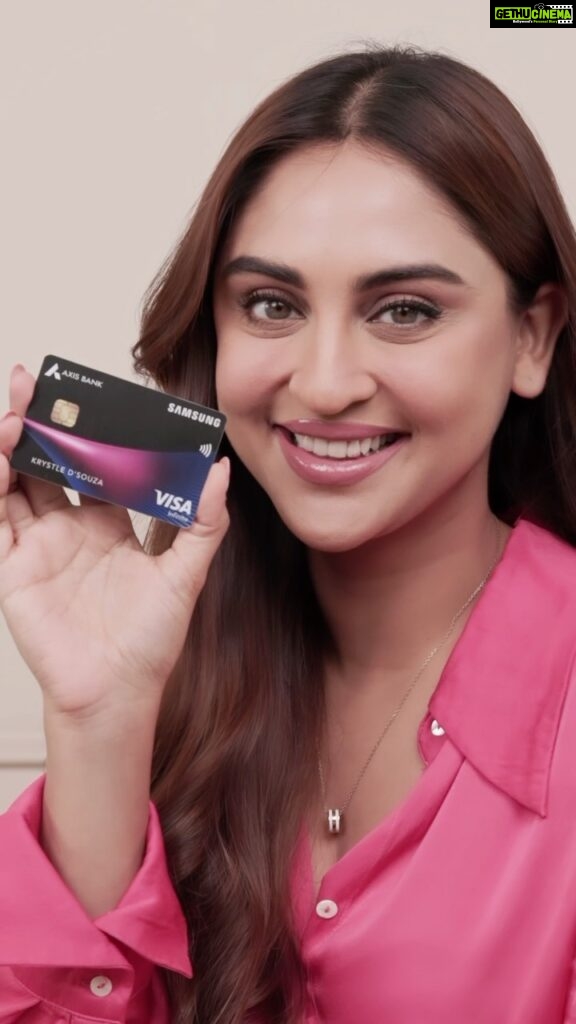 Krystle D'Souza Instagram - Presenting to you the Samsung Axis Bank Credit Card powered by Visa and with this card I scored a whopping 10% extra cashback on my Samsung Galaxy Flip 5 Wait, that is not all, When I shop on @myntra I get an incredible 3% savings every single time! Well, Guys, it is not just a card, but it is a gateway to fantastic rewards and benefits! Check out the link in my bio or visit: https://www.samsung.com/in/samsung-card/?source=VISA_infl_2&cid=in_ow_VISA_infl_2_cbcc_launch_samsung-card_20230705_none #SamsungAxisBankVisaCard #gocashless @samsungindia @axis_bank