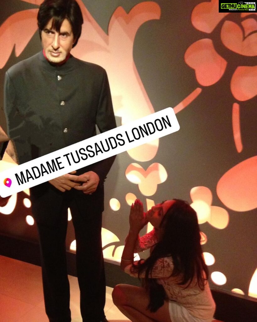 Krystle D'Souza Instagram - To put it rather simplistically, I remember in 2013 while I was already an actor working on my tv show I had done a trip to Madam Tussauds London and was so mesmerised by this tall dark and handsome wax statue and hopeful that some day i will get to share screen space with the legendary Mr.Amitabh Bacchan on the big screen ✨ Like you can see, I started manifesting this dream that very day onwards. Such big dreams and hopes sounded unrealistic to my friends and family. But I had FAITH IN MYSELF and kept going. After a few tv shows , a web show. I tested for a film CHEHRE with Amitabh Bacchan and got selected and it all worked out 💫 Every time I look back at this image that was clicked 10 years ago i feel so proud of where I’ve reached and it just gives me strength to only work harder and believe in myself even if no one else will ⚡️ I know this is just the beginning for me. I have so many dreams that scare me at times only because they are so big but I know I’m bigger and I will make them all come true someday 🤲🏻 #thankyouforcoming @ektarkapoor . . Thanks to @anitahassanandani I’ve penned this down 🙏🏻 This is also as a reminder to myself on days I self doubt . . I would love for @rithvik_d , @urvashidholakia @niasharma90 @arjunbijlani to share your journey so far ✨