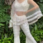 Krystle D'Souza Instagram - Angel Energy >>> . . Outfit: @rococobyraghvi Footwear & Bag: @houseofvian PR: @thewisedesign . .