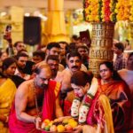 Kushboo Instagram - Divine blessing from the God! Feel so lucky to have been invited by #VishnumayaTemple in Thrissur to do #NaariPooja . Only chosen ones are invited. They believe the Goddess herself chooses the person. My humble gratitude to everyone at the temple for blessing me with such an honor. I am sure this will bring many more good things to all those who pray everyday and believe there is a super power to protect us.. Prayed for my loved ones and the world to be a better, happier & a peaceful place. #OmShivayaNamaha #naarishakti