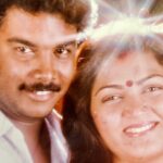 Kushboo Instagram - I knew the halo, shining above my head, was waiting in the wings. His name was Sundar.C. ❤️ Pic taken in Feb ‘95, just 2 days after he proposed to me. How time flies so fast..