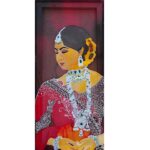 Kushee Ravi Instagram - "Kushee Ravi "❤️ I dedicate this painting to my talented actress and good person @iamkusheeraviofficial #silkfabricpainting#artistla#art#artistoninstagram#india#california#losangeles Los Angeles, California