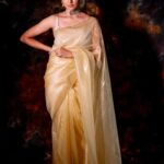 Kushee Ravi Instagram - 🌻 . . Pc : @framesbyvikaskakolu Mua : @shruthiashwath_makeupartist Saree : @thenalme Blouse : @anthariya_ Jewels : @thespatika
