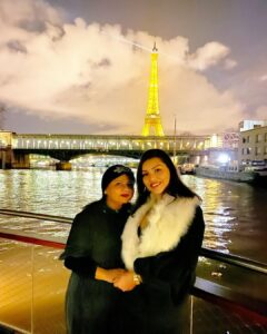Kyra Dutt Instagram - ℒ𝒶 𝓋𝒾𝑒 𝑒𝓈𝓉 ℬ𝑒𝓁𝓁𝑒*~ Happy Birthday Mom. Blood of my blood. Flesh of my flesh. I am because of you. You are my strength & my weakness. The only family I have. Cheers to being the strongest woman I know & bringing me up as a single parent & raising me to be the strong & independent woman I am today. Even though I know I am quite a handful. Thank you for just being there always. I love you. Your Baby Girl. 👩‍❤️‍👩 #HappyBirthdaySheila🎂 Thank you to chef @alainducasse for a spectacular meal on-board the luxe @ducassesurseine 🛥 Three Michelin 🌟 15.12.19