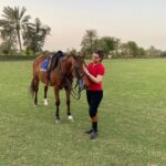 Kyra Dutt Instagram – A Day of Love & labour!❤️ Silvina🐴 Desert Palm Polo Club, Dubai