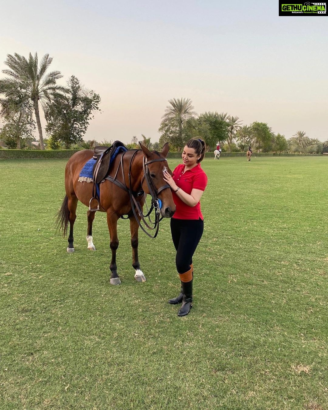Kyra Dutt Instagram - A Day of Love & labour!❤️ Silvina🐴 Desert Palm Polo Club, Dubai