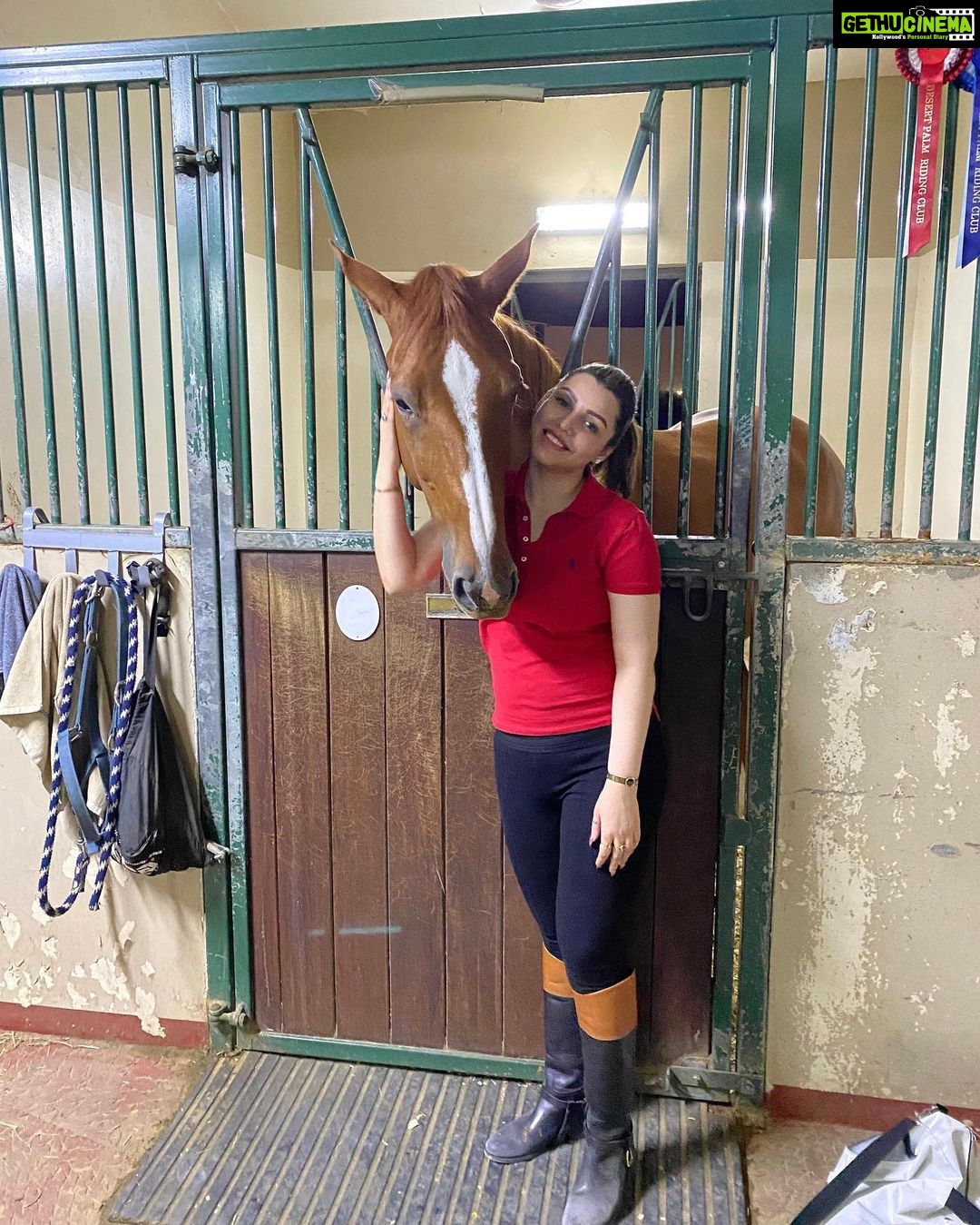 Kyra Dutt Instagram - A Day of Love & labour!❤️ Silvina🐴 Desert Palm Polo Club, Dubai