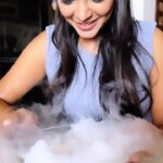 Lahari Shari Instagram - Feeling light as vapour .. clouds in hands… romance in the air!!! #instagram #reelsinstagram #reelsindia #reels #air #happy #vapour #dryicefun #blossom #friday #smile