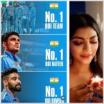 Lahari Shari Instagram - The best is yet to come✌🏼, lighten up our spirits by lifting the World Cup!!! #indiancricketteam #shubmangill #siraj #bestteam #bestbatsman #bestbowler #no1