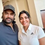 Lahari Shari Instagram - Very down to earth person Madhavan garu @actormaddy ☺️. #downtoearth #goodday #friday #weekendvibes #work