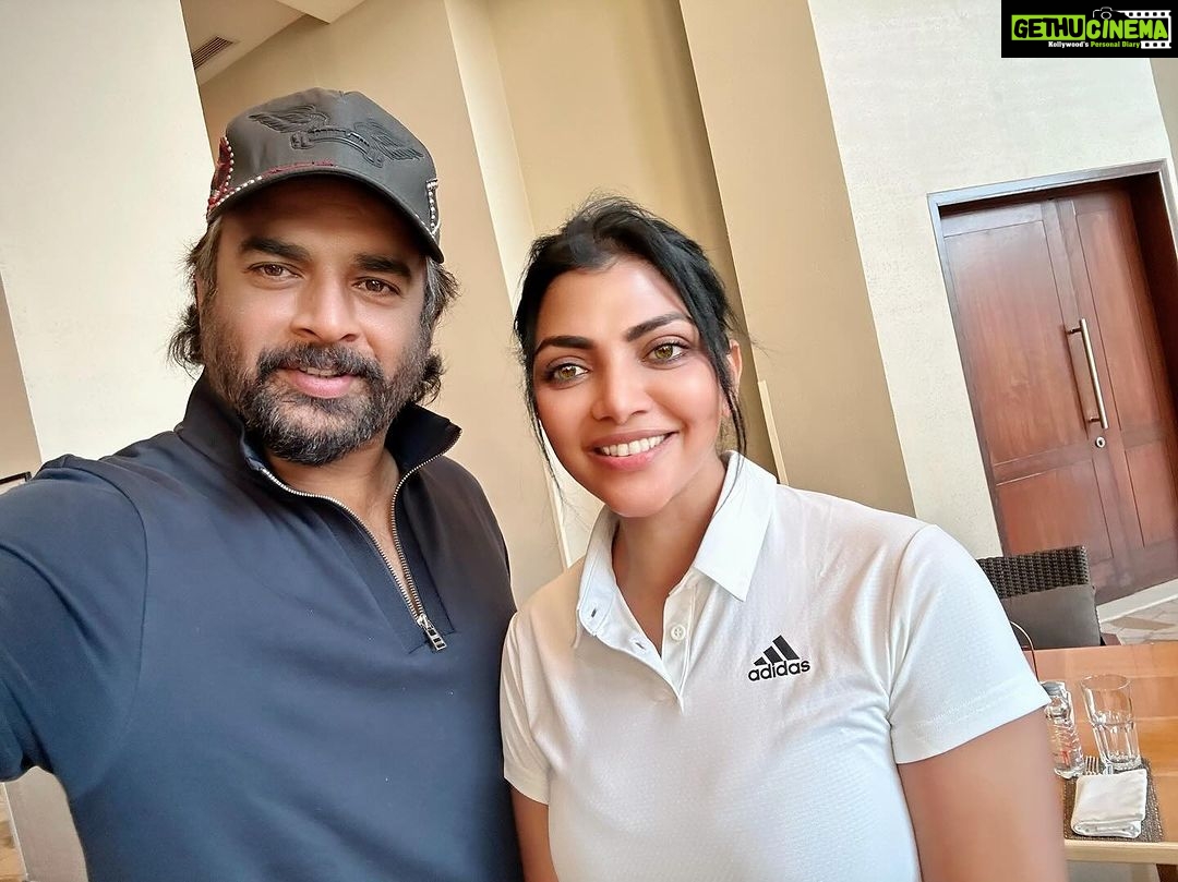 Lahari Shari Instagram - Very down to earth person Madhavan garu @actormaddy ☺️. #downtoearth #goodday #friday #weekendvibes #work