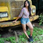 Lahari Shari Instagram - Chilling in this vintage wonderland 📸✨ Old house vibes and a classic truck make for the perfect photoshoot backdrop. 😍 Feeling like a modern-day time traveller, but with a big smile on my face! 😇🌻 Photographer : @troyphotographyofficial #actress #photoshoot #tollywood #hyderabad #telugufilmindustry #teluguammayi #VintageVibes #OldHouseFeels #ThrowbackFeels #SmileWide #GoodTimes #FeelinAwesome #PosingGoals #PhotoShootFun #TimeTravelerVibes #CapturingMemories Hyderabad