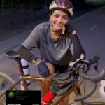 Lahari Shari Instagram - Getting fitter day by day💪🏼 completed entire cycle track. Thank you @ktrtrs and HMDA!!! Superb thought. The parking space, water and greenery. Let’s ride and get healthier 👍☺️😊 #cycling #cyclinglife #ride #night #nightride #ktrtrs #hmda #instagram #fit #fitnessmotivation #fitness #sport #joy #joyful #kona #cycle #name #brownie
