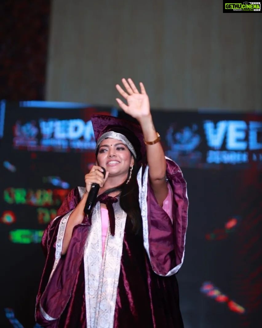 Lahari Shari Instagram - Felt like a total ๐ as the Guest of Honour at Veda Degree College's Graduation Ceremony and Freshers Party Yesterday! It's such an honour to be recognized and celebrated by these amazing students. ๐โจ Embracing this new role with grace and excitement. It was a great experience to inspire and motivate these future leaders to chase their dreams and make a difference in the world. ๐ ๐๐ฅณ @vedadegreecollege Designer and Stylist : @adamostylestudio #GuestOfHonor #VedaDegreeCollege #GraduationCeremony #FreshersParty #NewBeginnings #FutureLeaders #Inspiration #Motivation #LetsParty #CelebrateSuccess #NavratriVibes #FestiveFeeling #IndianFestivals #CelebrationMode #GlamorousAndGraceful #Navratri2023 #actress #teleuguactress #telugucinema #telugumovies #filmcityย #hyderabad #tollywood Hyderabad