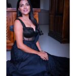 Lahari Shari Instagram - Embracing the dark side on Day 3 of Navratri 🌑✨ It's all about celebrating the strength within tradition ❤️🖤🖤 Attire : @ohanahyd Ptographer : @troyphotographyofficial Stylist : @adamostylestudio #NavratriVibes #FestiveFeeling #IndianFestivals #CelebrationMode #GlamorousAndGraceful #Navratri2023 #Fashionista #InstaStyle #SlayingTheFestivities #DressedToImpress #StunningInSaree #actress #teleuguactress #telugucinema #telugumovies #filmcity #hyderabad #tollywood #Navratri2023 #navratri #navratrispecial #chaitranavratri #durga #NavratriVibes #BlackIsBeautiful #EmbraceTheTradition #StrengthWithin #PowerfulWomen #GoddessModeOn #Day3OfNavratri