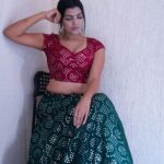 Lahari Shari Instagram - Radiating vibes and dancing my way into Navratri 2023! 🎉 Wishing you all a joyous and colourful Navratri 2023! 🧡 Let the celebrations begin with dandiya moves that'll make your heart race and your feet groove! 💃 Get ready to lose yourself in the infectious energy of Navratri, where every step is a beat and every twirl is pure bliss! It's time to spin, swirl, and sway like there's no tomorrow! 🔥 May this Navratri bring you loads of happiness, love, and blessings. 🙏💖✨ Designer : @nysapriyankagarg Photographer : @troyphotographyofficial Stylist : @adamostylestudio #NavratriBeginnings #Navratri2023 #navratri #navratrispecial #chaitranavratri #durga #navratrifestival #maa #durgapuja #happynavratri #maadurga #goddess #jaimatadi #DandiyaDance #FestiveVibes #TraditionalChic #LehengaLove #ColorfulCelebrations #InfectiousEnergy #BlissfulBeats #SpinningAndSwaying #BlessingsAndLove #JoyousMoments #actress #teleuguactress #telugucinema #telugumovies #filmcity #hyderabad #tollywood