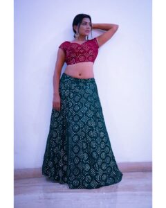 Lahari Shari Instagram - Radiating vibes and dancing my way into Navratri 2023! 🎉 Wishing you all a joyous and colourful Navratri 2023! 🧡 Let the celebrations begin with dandiya moves that'll make your heart race and your feet groove! 💃 Get ready to lose yourself in the infectious energy of Navratri, where every step is a beat and every twirl is pure bliss! It's time to spin, swirl, and sway like there's no tomorrow! 🔥 May this Navratri bring you loads of happiness, love, and blessings. 🙏💖✨

Designer : @nysapriyankagarg
Photographer : @troyphotographyofficial
Stylist : @adamostylestudio
 
#NavratriBeginnings #Navratri2023 #navratri #navratrispecial #chaitranavratri #durga #navratrifestival #maa #durgapuja #happynavratri #maadurga #goddess #jaimatadi #DandiyaDance #FestiveVibes #TraditionalChic #LehengaLove  #ColorfulCelebrations #InfectiousEnergy #BlissfulBeats #SpinningAndSwaying #BlessingsAndLove #JoyousMoments #actress #teleuguactress #telugucinema #telugumovies #filmcity #hyderabad #tollywood