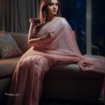 Lakshmi Nakshathra Instagram - Saree Day 💫 Photography @jimshadphotography Wearing @kayjodesigns.online Production: @avmagic.ae #lakshminakshathra Dubai, United Arab Emirates