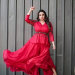 Lakshmi Nakshathra Instagram – Red is a bit of everything: kinda classy, kinda crazy.

📸. @imagiophotography_official 
Outfit: @acornfashionlines
Stylist : @stylewithandriya
Muah @mukeshmuralimakeover
Asst. @arjunarju111 
Jwlry : @goodwillcollectionskerala

#lakshminakshathra