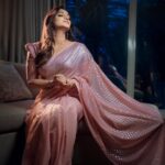 Lakshmi Nakshathra Instagram - Saree Day 💫 Photography @jimshadphotography Wearing @kayjodesigns.online Production: @avmagic.ae #lakshminakshathra Dubai, United Arab Emirates