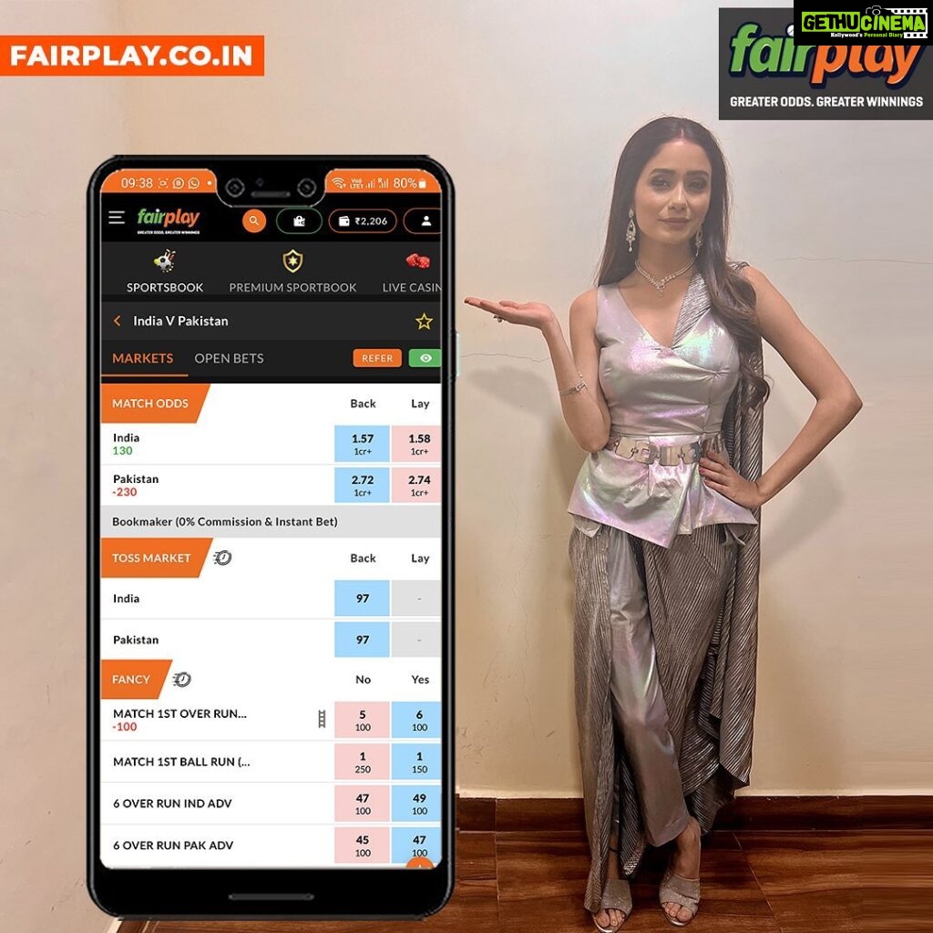 Leena Jumani Instagram - Make profits off your patriotism today, it’s INDIA vs PAKISTAN! Get a 300% bonus on your first deposit and a FREE GOLD loyalty status upgrade with which you can get upto 6% bonus on every deposit and special lossback! Bet at the best odds in the market on India’s biggest and most trusted betting exchange- FAIRPLAY! Get a wide range of fancy and session markets and make bigger profits than you can imagine! MINIMIZE your losses with the FLAT 10% LOSSBACK BONUS! 💰 Greater odds = Greater profits 💰 Cricket, football, tennis and 30+ premium sports AND live cards and casino games 💰 24*7 FREE Instant withdrawals 💰 Loyalty program bonuses upto 6% 💰 15% Referral bonus on every deposit! Get, set, BET AND WIN only on https://fairplay.co.in! #fairplayindia #safesportsbetting #sportsbettingindia #betnow #winbig #sportsbook #onlinebettingid #bettingid #cricketbettingid #livecasino #livecards #bestodds #premiummarkets #safebet #bettingtips #cricketbetting #exchangeodds #profits #winnings #earnnow #winnow #t20cricket #indvspak #asiacup #getsetbet #bonus #fairplayclub #indvspakmatch